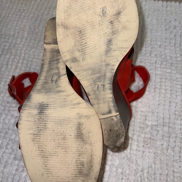 Women’s Dollhouse Wedges Burnt Orange - Picture 5 of 6